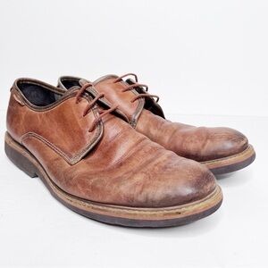 Pikolinos Light Men’s Tan Cognac Leather Dress Oxford Shoes Size 45 11.5